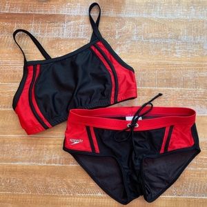 Speedo Two-Piece Swimsuit (XS bottom; M top)